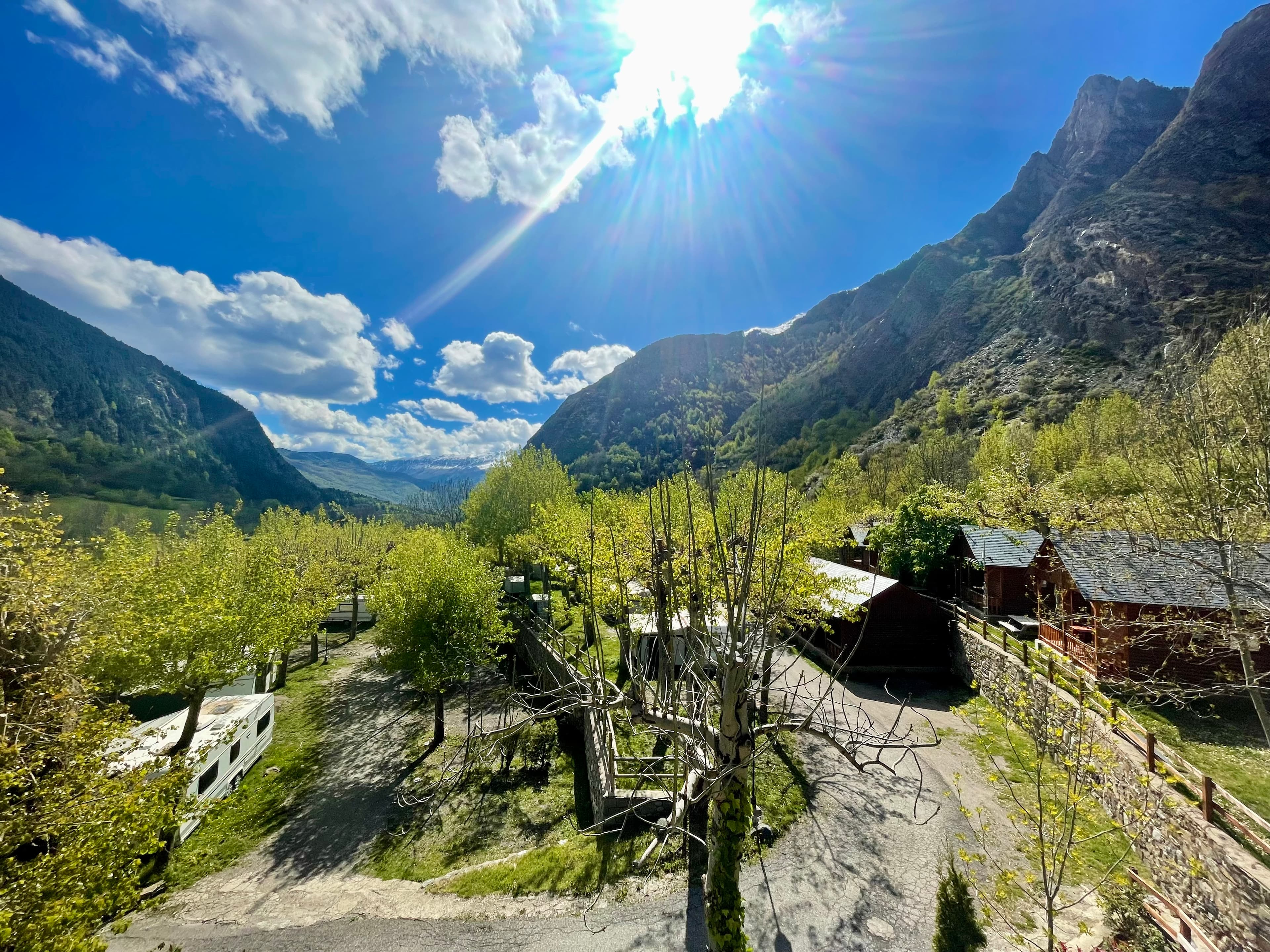 El valle desde el camping